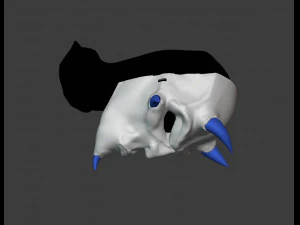 japanese demon carnival mask 3D Print Model