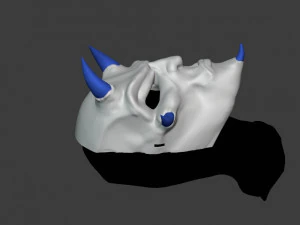 japanese demon carnival mask 3D Print Model