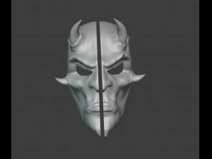 japanese demon carnival mask 3D Print Model