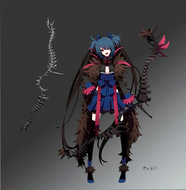 bow-crossbow for humanizing the pokemon character hydreigon 3D 프린트 모델 .c4d .max .obj .3ds .fbx .stl .blend 