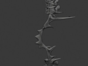 bow-crossbow for humanizing the pokemon character hydreigon 3D 프린트 모델