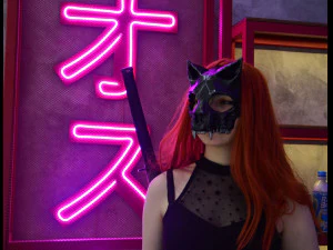 kat schedel masker cosplay 3D printmodel