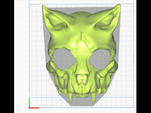 cat skull mask cosplay Model do druku 3D
