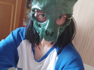 cat skull mask cosplay Model do druku 3D