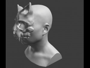 cat skull mask cosplay Model do druku 3D