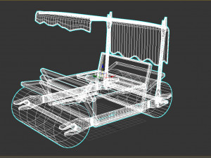 flintstones car 3D 模型