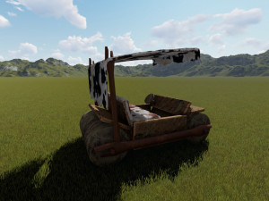 flintstones car 3D 模型