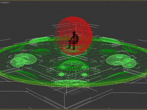 spaceship flying disk Model 3D