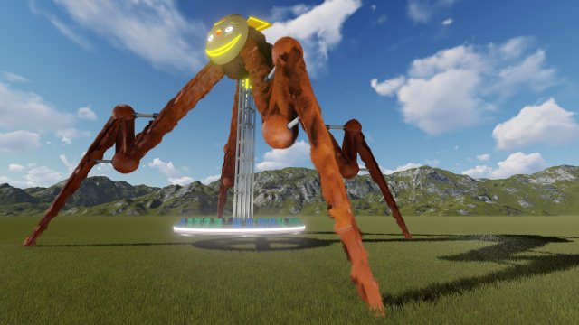 the big spider swing game 3Dモデル .c4d .max .obj .3ds .fbx .stl .blend 