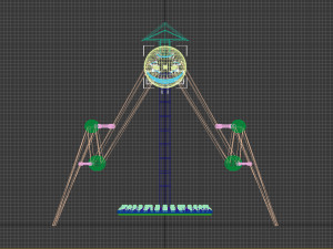 the big spider swing game 3Dモデル