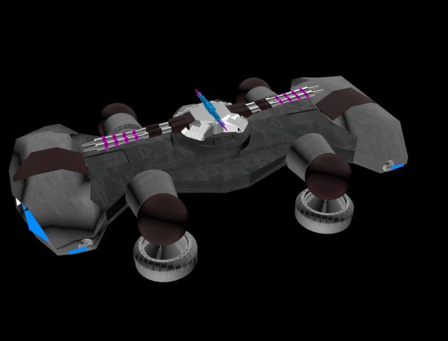 the hover tank Modello 3D .c4d .max .obj .3ds .fbx .stl .blend 