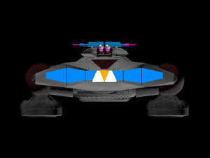the hover tank Modello 3D