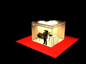exhibition booth 3x3 3D Model