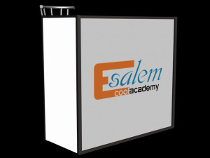 counter and bar stools 3D Model