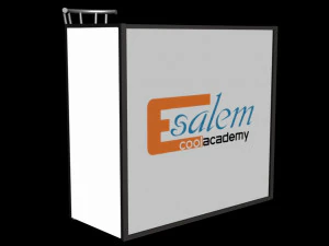 bancone e sgabelli da bar Modello 3D