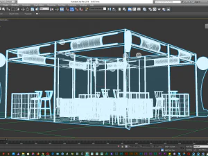 exhibition booth 6x6 octanorm system 3D Model