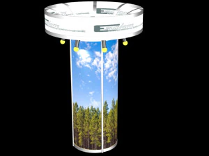 sistema octanorm per cartellonistica Modello 3D