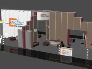 exhibition booth 10x20 3D मॉडल