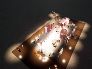 exhibition booth 10x20 3D मॉडल