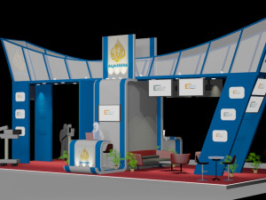 exhibition booth 6x12 3D 모델