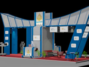 展位6x12 3D 模型