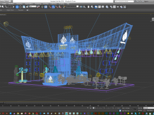 exhibition booth 6x12 3D 모델