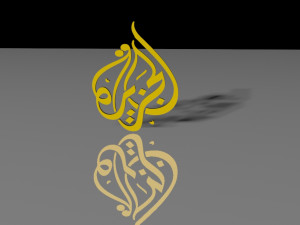 al jazeera logo 3D Model