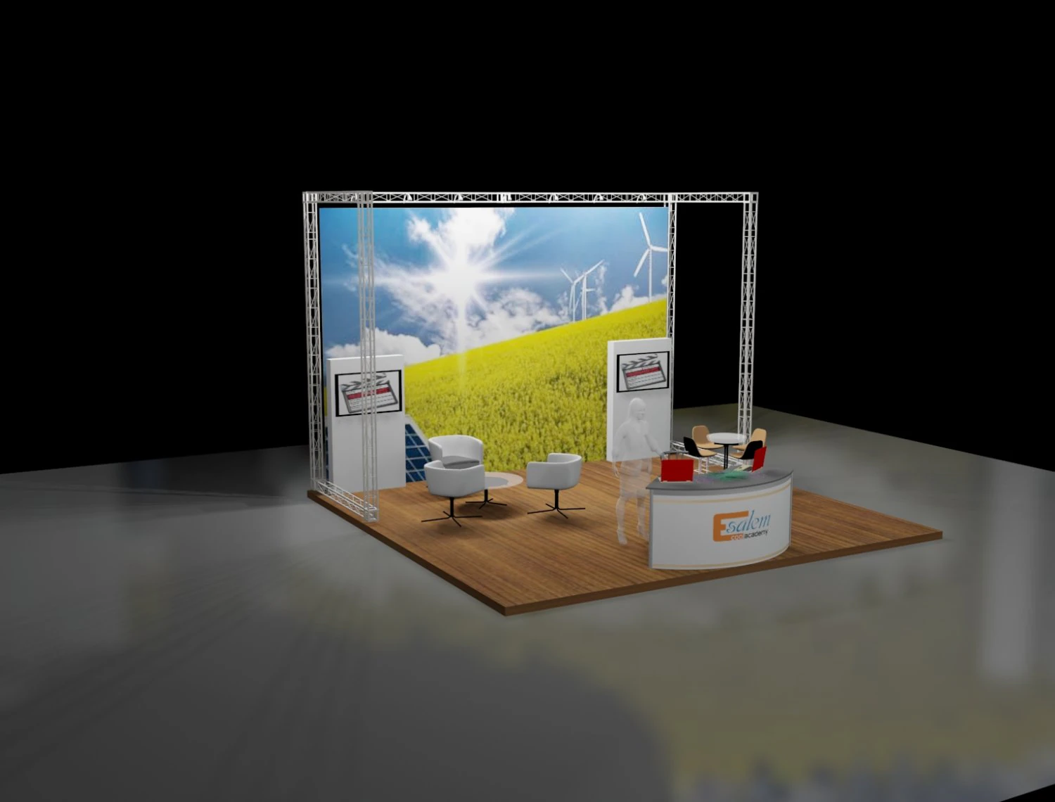 trass stand 6x6 3D Model .c4d .max .obj .3ds .fbx .stl .blend