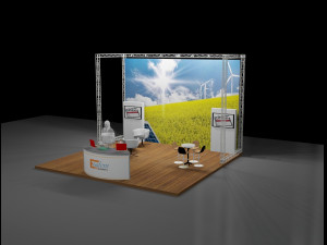 trass stand 6x6 Model 3D