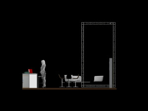 trass stand 6x6 Model 3D