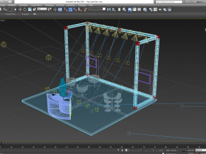 trass stand 6x6 Model 3D