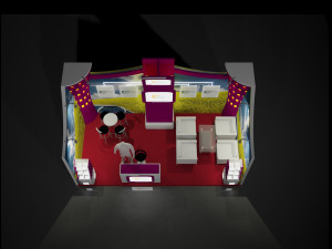 exhibition booth 3x6 3D Model