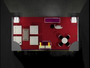 exhibition booth 3x6 3D Model