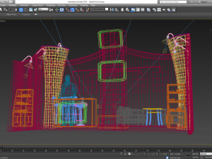 exhibition booth 3x6 3D Model