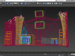exhibition booth 3x6 3D Model