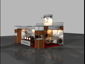 exhibition booth 4x6 Model 3D