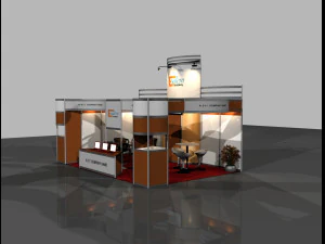 exhibition booth 4x6 3D Model