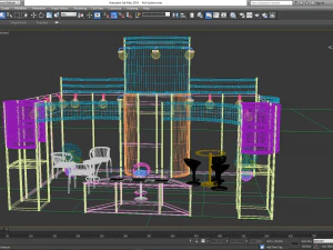 exhibition booth 4x6 3D Model