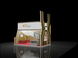 4x6 exhibition booth stand 3D Model