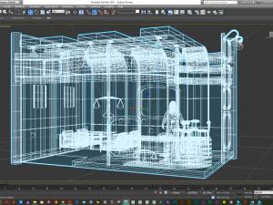 4x6 exhibition booth 3D Model