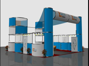 exhibition booth 6x8 3D Model