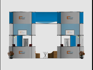 exhibition booth 6x8 Modelo 3D