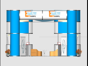 exhibition booth 6x8 Modelo 3D