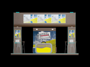 6x6 exhibition booth stand 3D Model