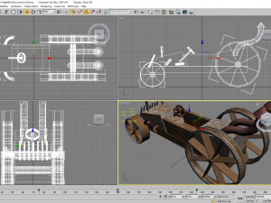 wood car Model 3D