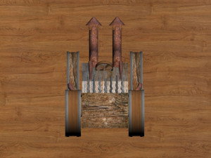 wood car Model 3D
