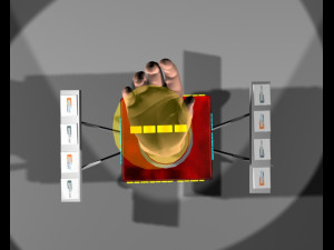 motion stand for book and logo Modèle 3D