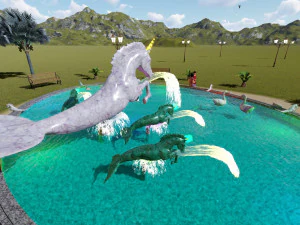 horse fountain 3D Model