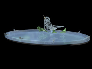 horse fountain Model 3D