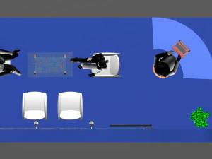 3x6 booth exhibition stand 3D Model